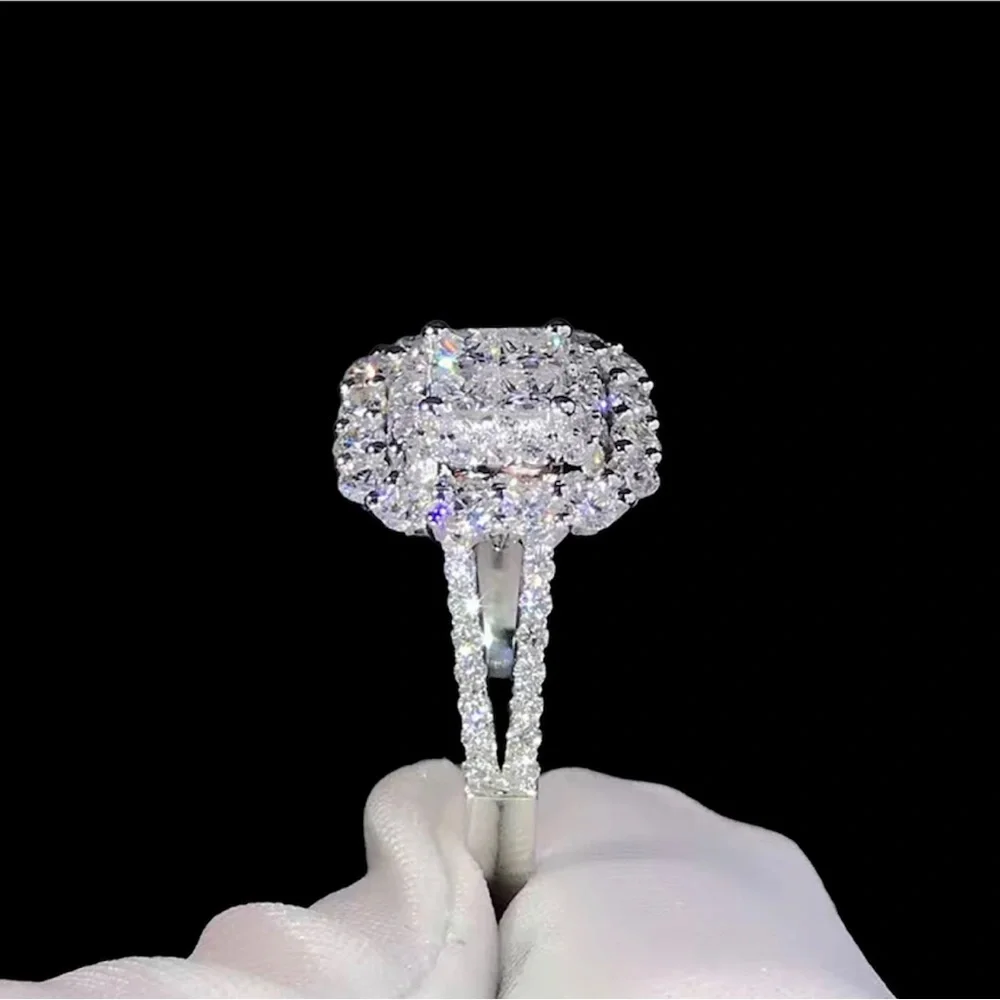 New Zirconia Diamond Ring sz 6-10 Costume Jewelry Band Valentines Day